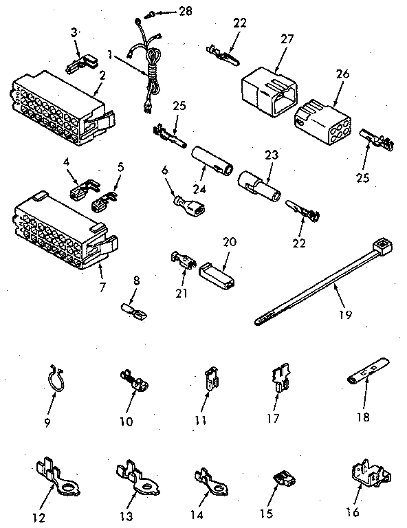 Power cord and wire terminals
