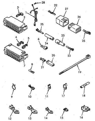 Power cord and wire terminals