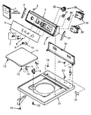 Control hood, controls, loading door and cabinet top