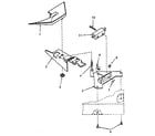 Speed Queen NA6621L33828 loading door switch and bracket assembly diagram
