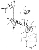 Loading door switch and bracket assembly