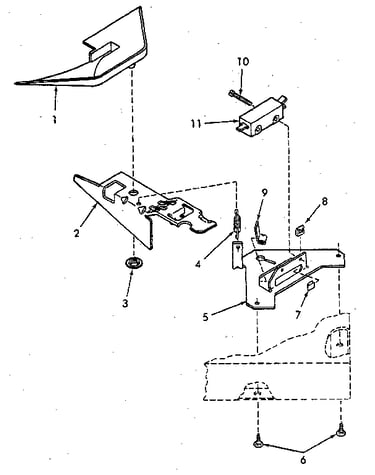 Loading door switch and bracket assembly