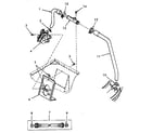 Speed Queen NA6621L33828 hoses, preventer, mixing valve and mounting bracket diagram