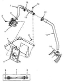Hoses, preventer, mixing valve and mounting bracket