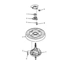 Speed Queen NA6621L33828 transmission assembly and balance ring diagram
