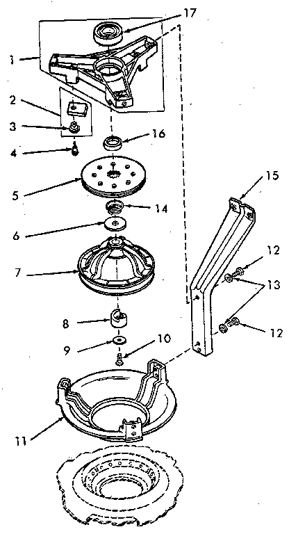 BEARING HOUSING, BRAKE, PULLEY AND PIVOT DOME