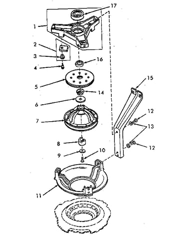 Bearing housing, brake, pulley and pivot dome