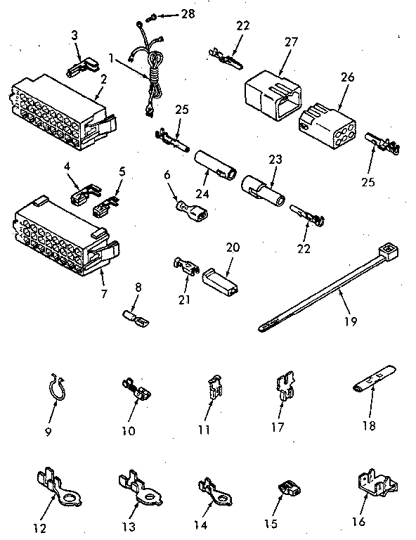 Power cord and wire terminals