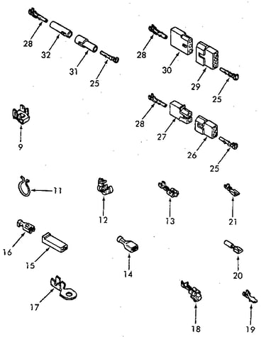 Power cord and wire terminals