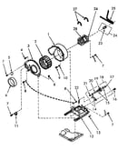 Motor, exhaust fan and belt