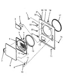 Loading door, front panel and seals