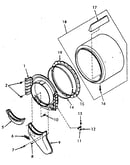 Front bulkhead, air duct, felt seal and cylinder