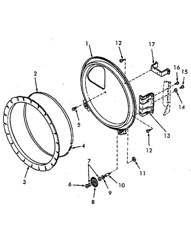 Rear bulkhead, felt seal and cylinder roller