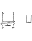 Swing and trapeze assembly