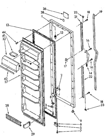Refrigerator door
