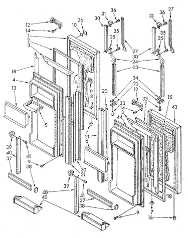 Refrigerator door