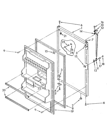 Refrigerator door