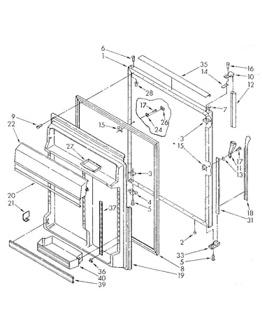 Refrigerator door