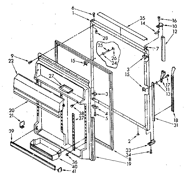 Refrigerator door