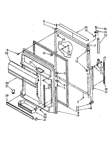 Refrigerator door
