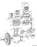 3 & 5 h.p. 2 stage 2 cylinder air compressor