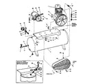 Craftsman 106175362 3 & 5 h.p. 2 stage 2 cylinder air compressor diagram