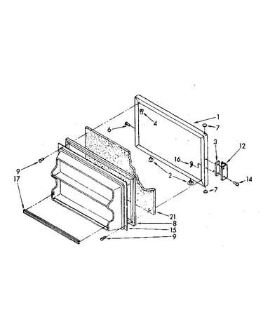 Freezer door