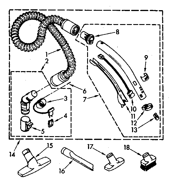 Hose and attachment
