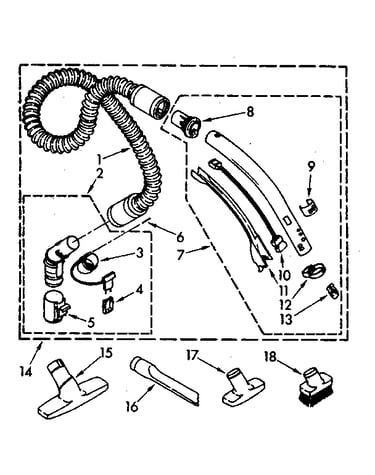 Hose and attachment