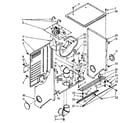 Kenmore 11088675100 dryer cabinet and motor diagram