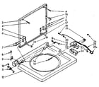 Kenmore 11088675100 washer top and lid diagram