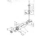 Kenmore 11088675700 brake, clutch, gearcase, motor and pump diagram