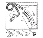 Kenmore 1162635081 hose and attachment diagram