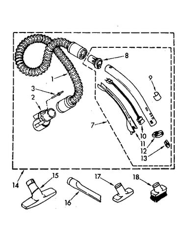 Hose and attachment