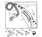 Kenmore 1162635082 hose and attachment diagram