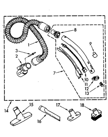 Hose and attachment