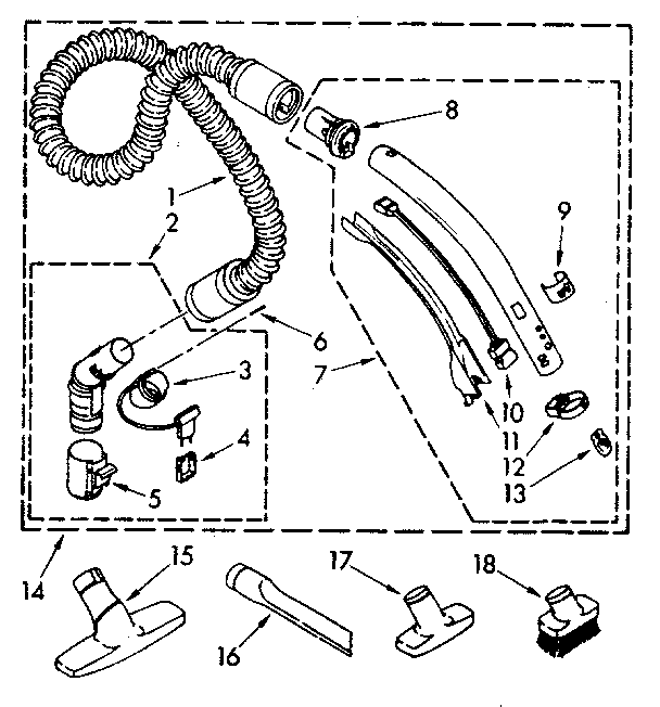 Hose and attachment