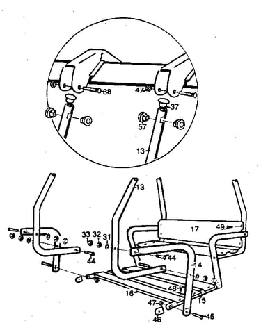 Lawn swing assembly