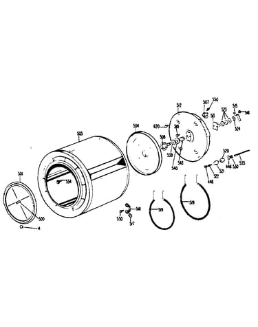 Drum & heater assembly