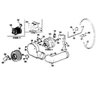 GE DDE0580GBL blower & drive assembly diagram