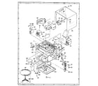 Kenmore 99713 (1988) cabinet, unit chassis and oven diagram