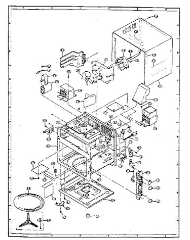 Cabinet, unit chassis and oven