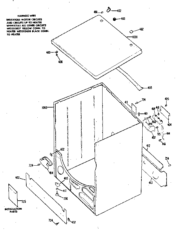 Cabinet & top