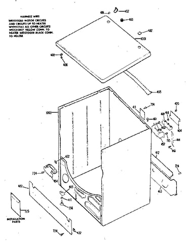 Cabinet & top