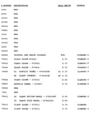 Stock # 2203-2292 and 79001-79014