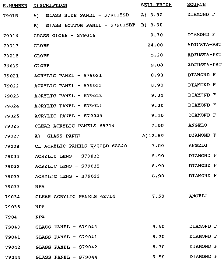 Stock # 79015-79044