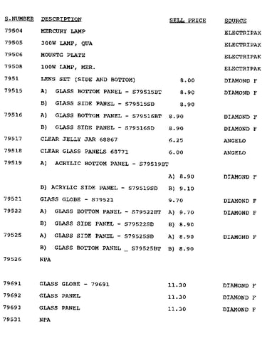 Stock # 79504-79531