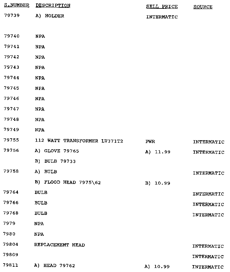 Stock # 79739-79811