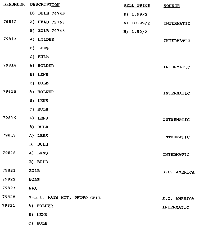 Stock # 79812-79831