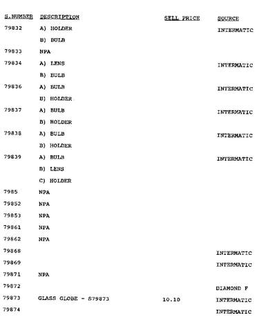 Stock # 79832-79874
